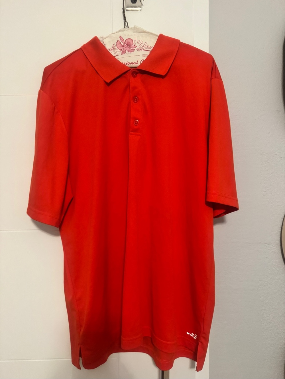 Men's Red Performance Polo Shirt